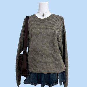 y2k grayish brown indie skate knit sweater
